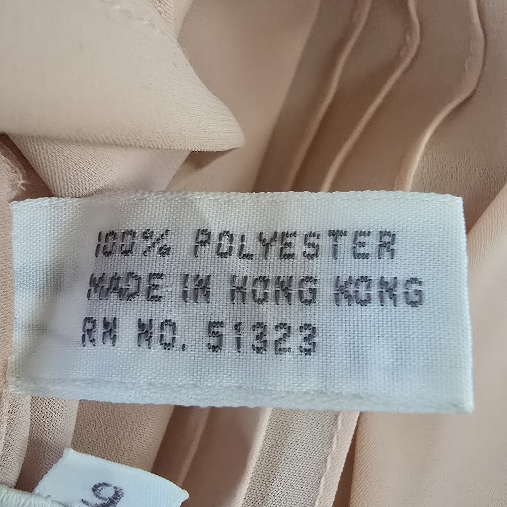 Chaus | Blush Pink Pleated Blouse Size 6 - Picture 7 of 8